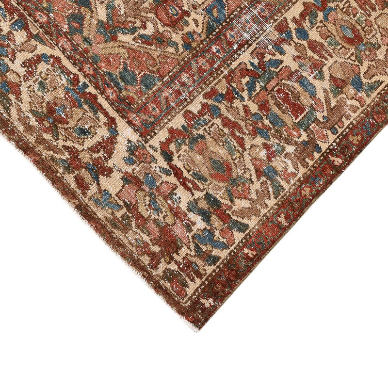 Vintage tæppe - 202 x 150 cm - mørk beige