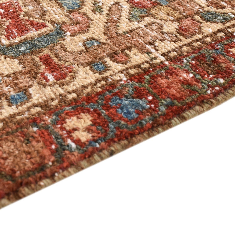 Vintage tæppe - 202 x 150 cm - mørk beige