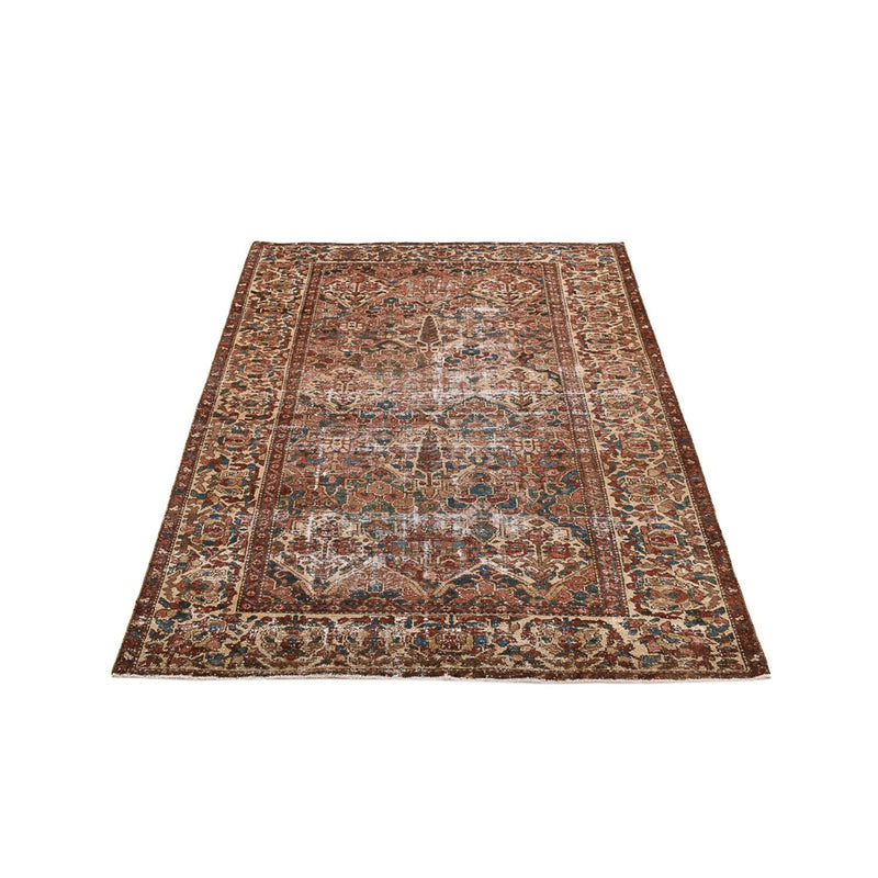 Vintage tæppe - 202 x 150 cm - mørk beige