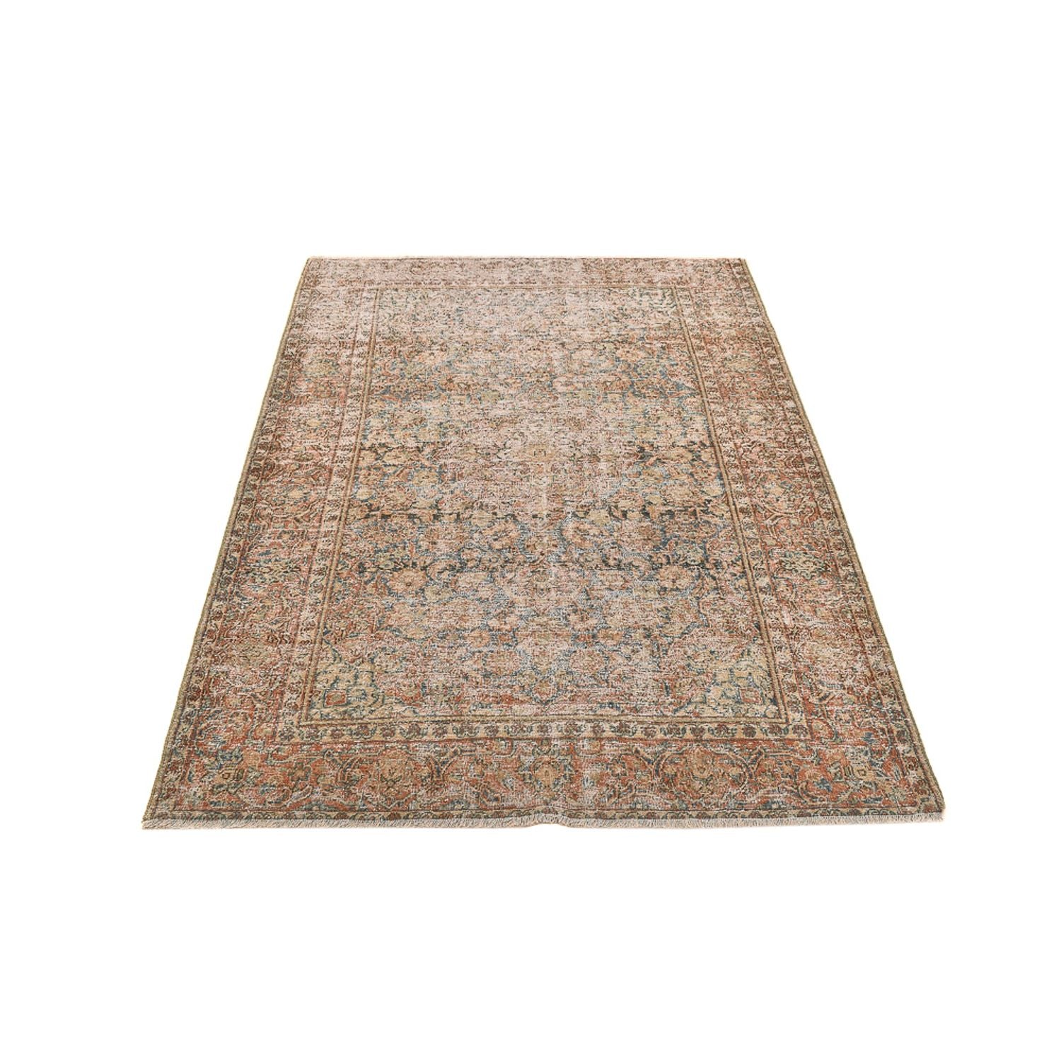 Vintage tæppe - 200 x 130 cm - mørk beige