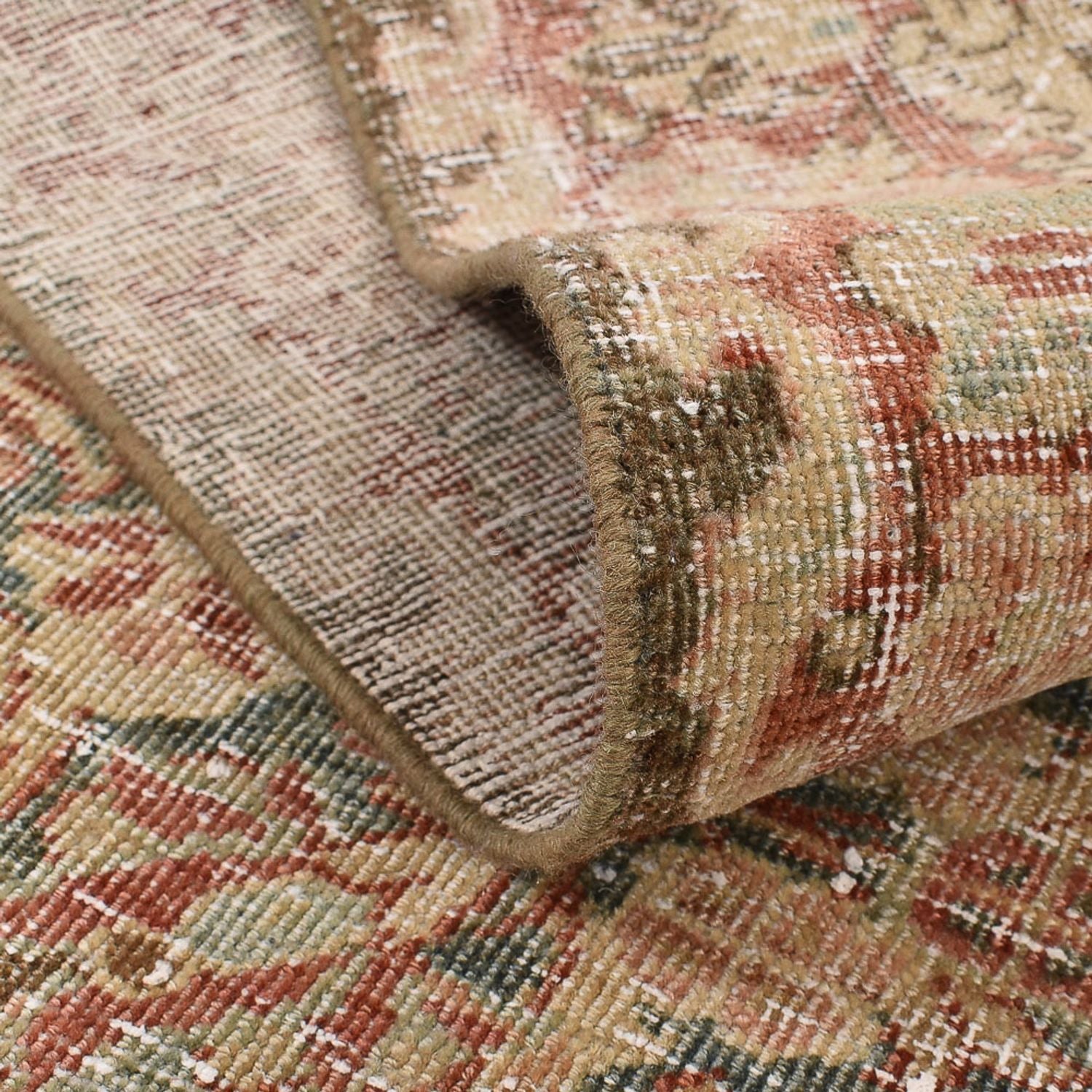 Vintage tæppe - 191 x 120 cm - beige