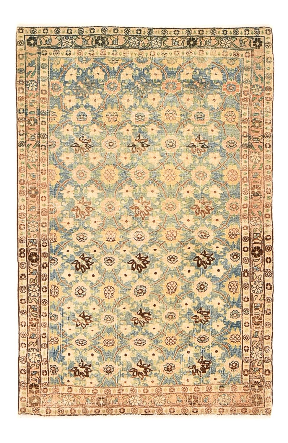 Vintage tæppe - 146 x 95 cm - karamel
