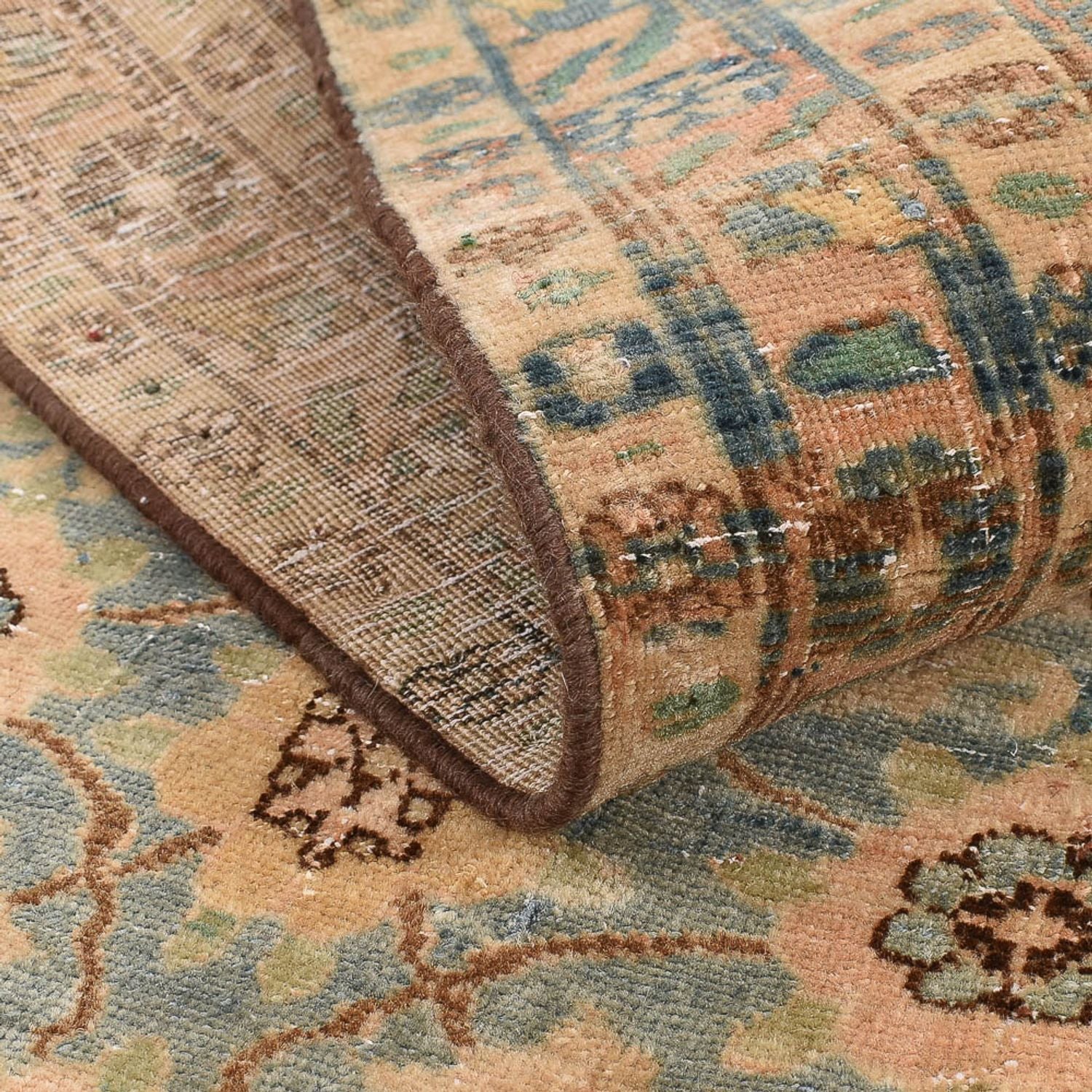 Vintage tæppe - 146 x 95 cm - karamel