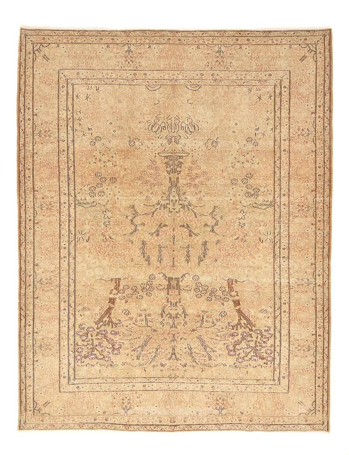 Vintage tæppe - 310 x 245 cm - beige