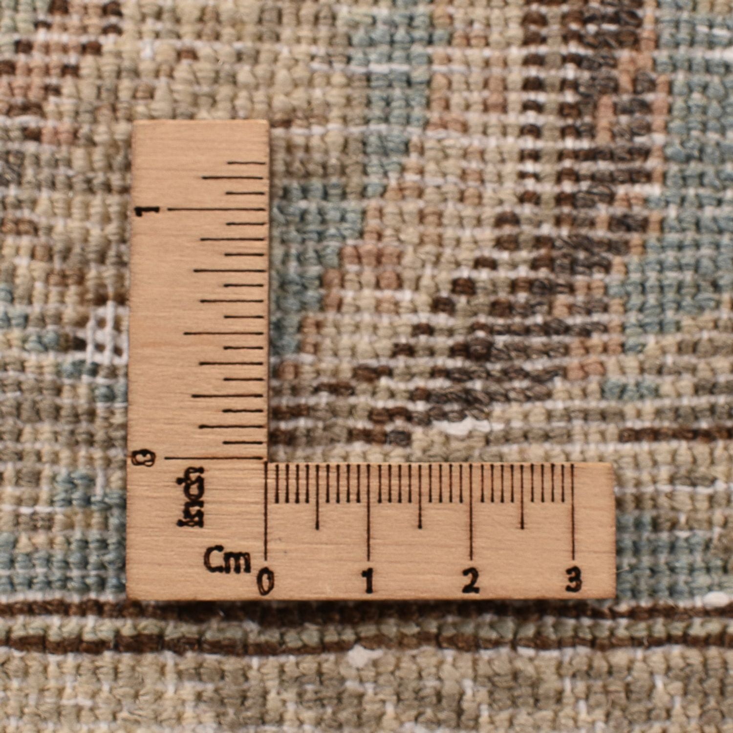 Vintage tæppe - 252 x 160 cm - sand