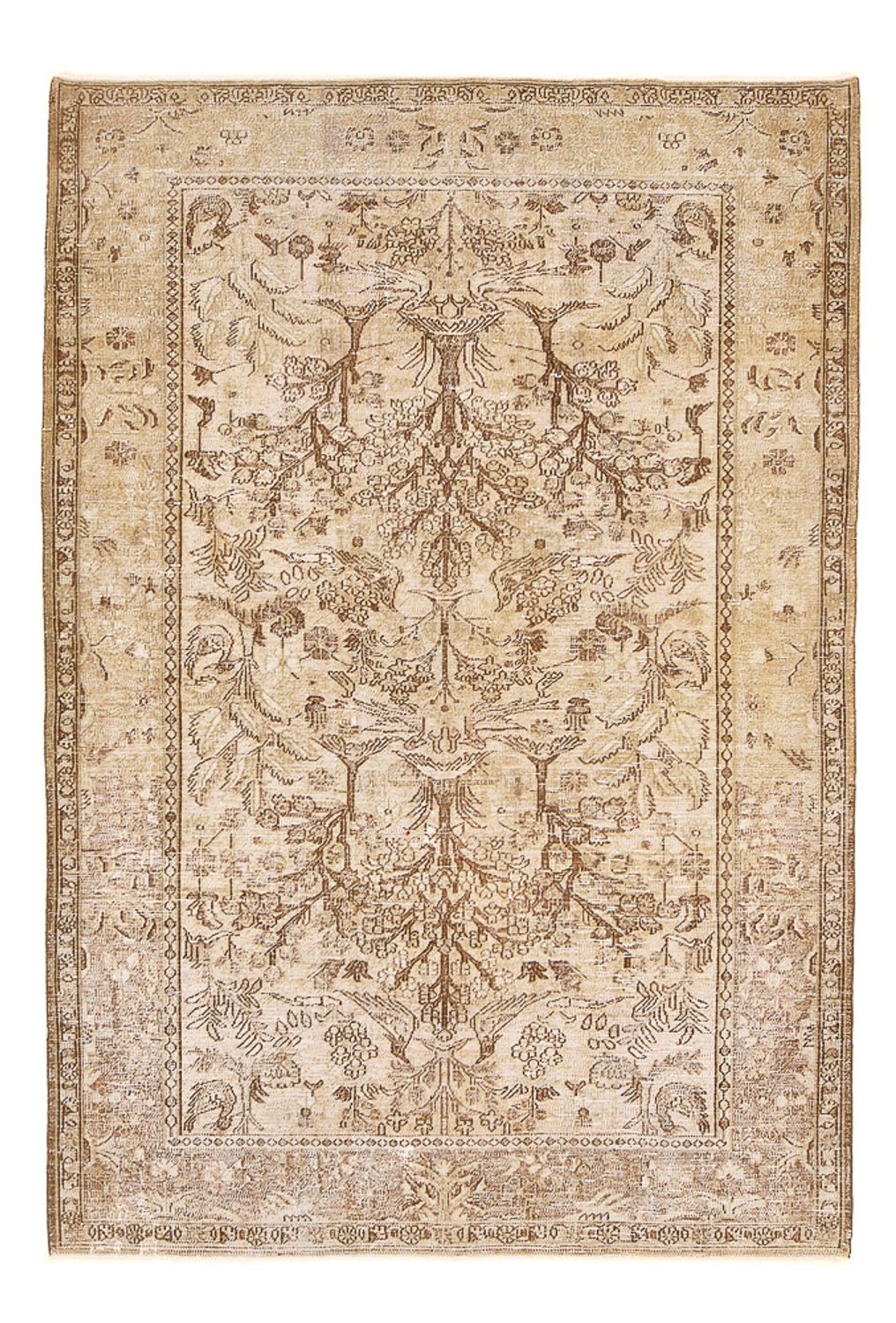 Vintage tæppe - 278 x 190 cm - beige