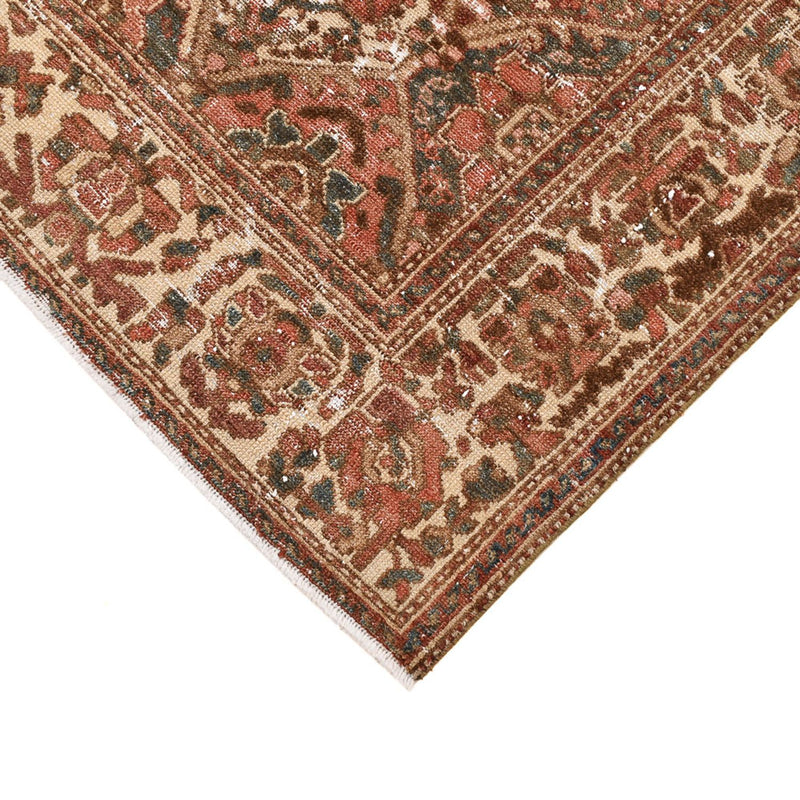 Vintage tæppe - 198 x 150 cm - mørk beige