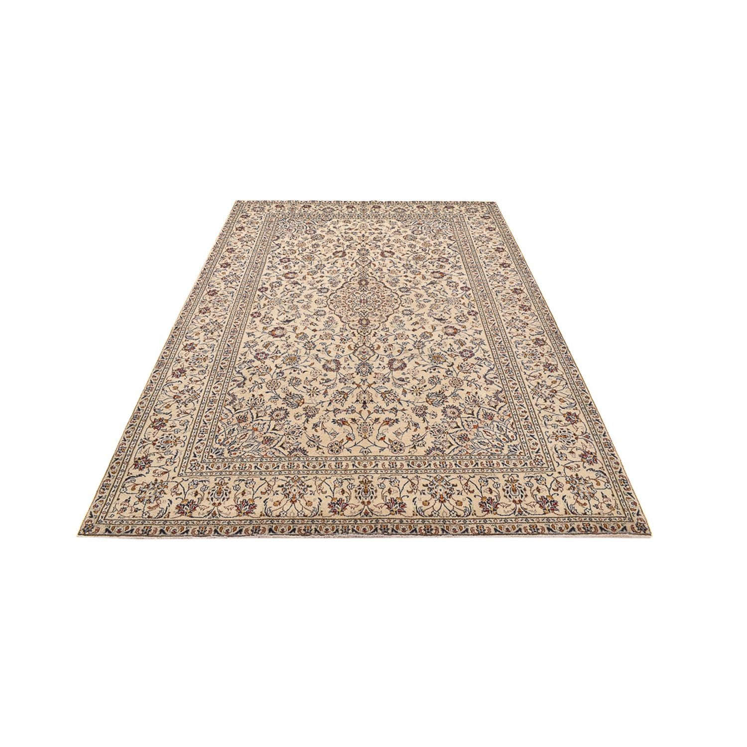 Persisk tæppe - Keshan - 296 x 198 cm - beige