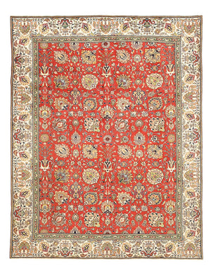 Persisk tæppe - Tabriz - 373 x 284 cm - rød