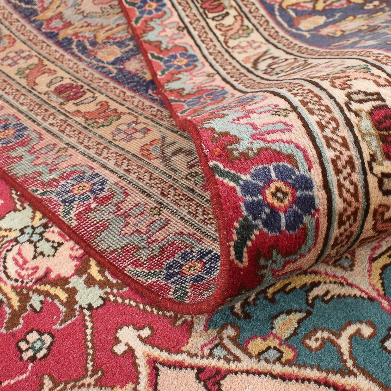 Persisk tæppe - Tabriz - 396 x 300 cm - rød