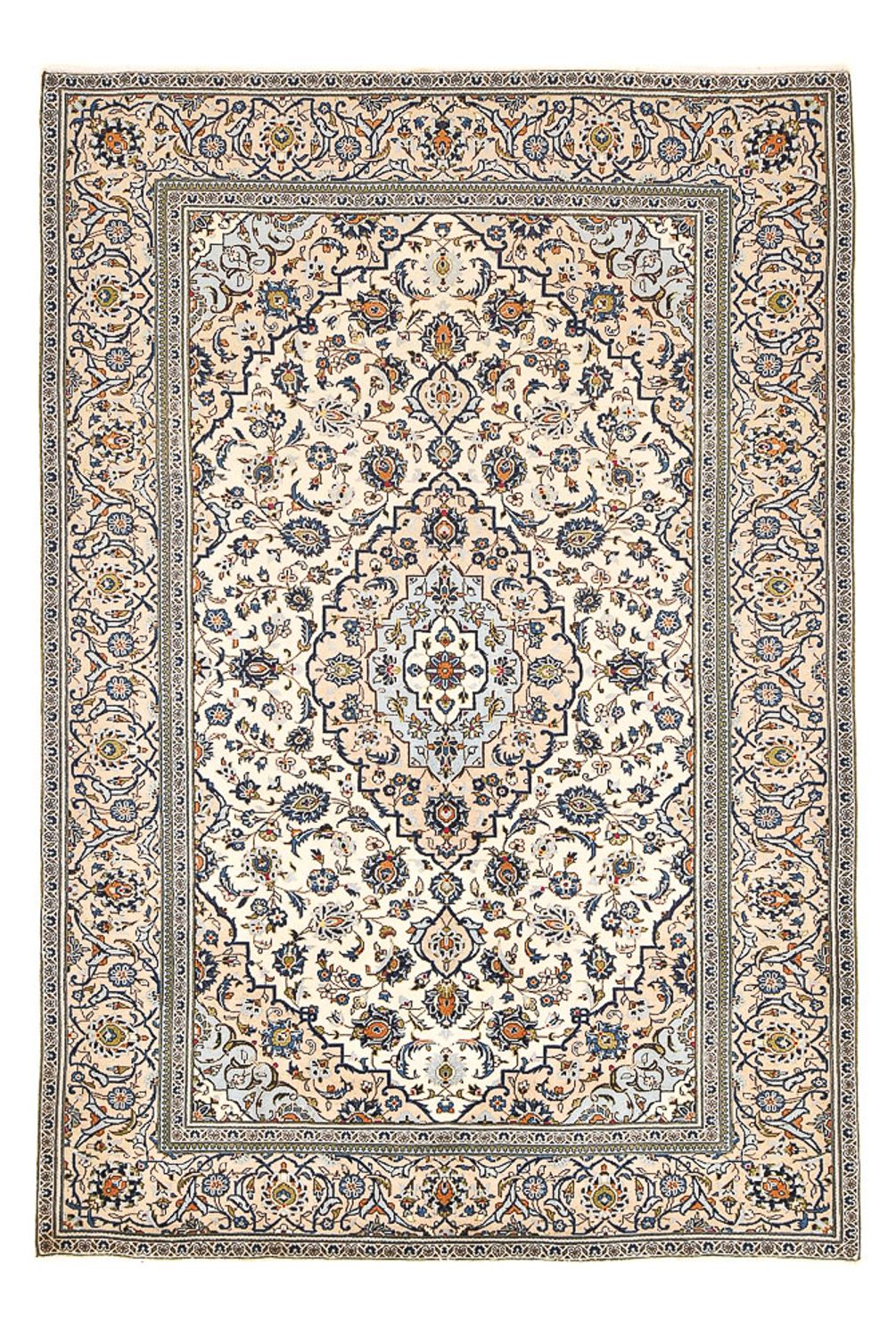 Persisk tæppe - Keshan - 300 x 195 cm - sand