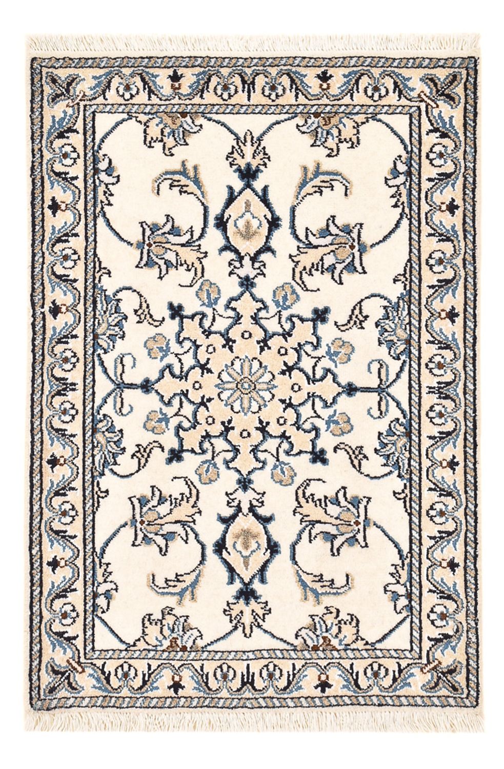Persisk tæppe - Nain - 89 x 60 cm - creme