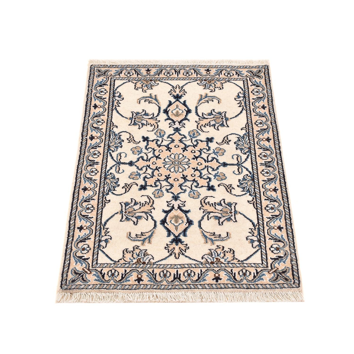 Persisk tæppe - Nain - 89 x 60 cm - creme