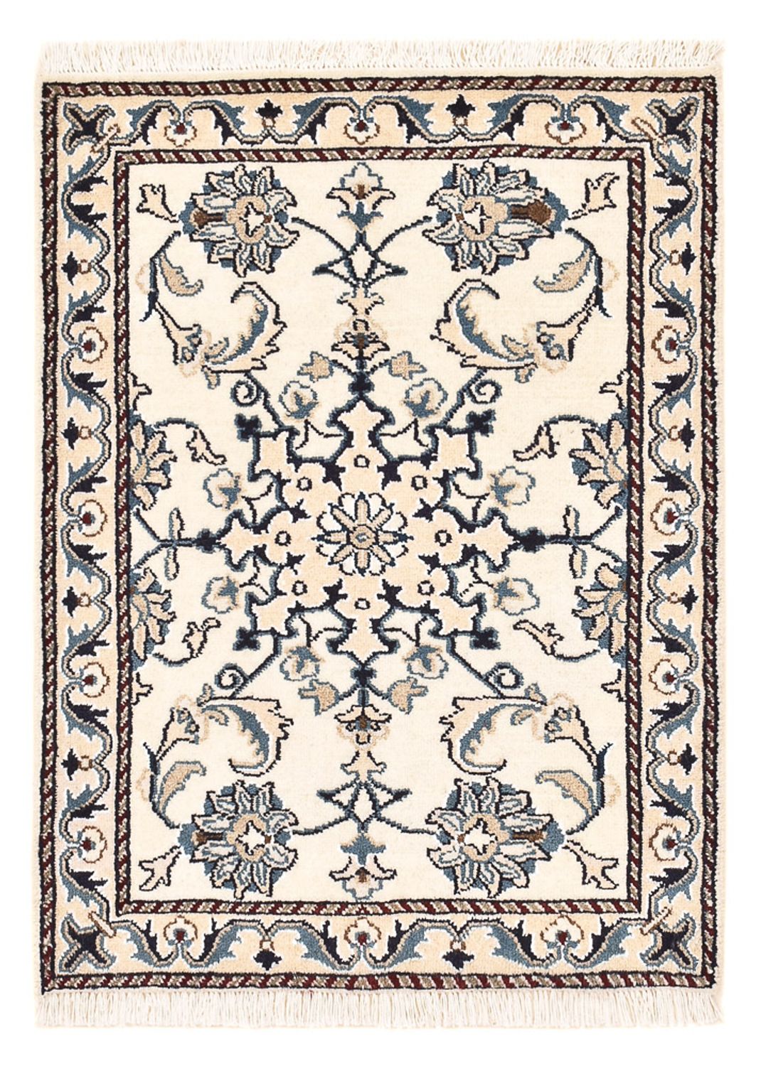 Persisk tæppe - Nain - 89 x 61 cm - creme
