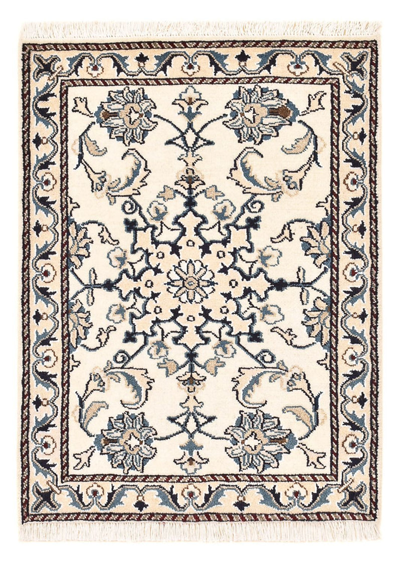 Persisk tæppe - Nain - 89 x 61 cm - creme