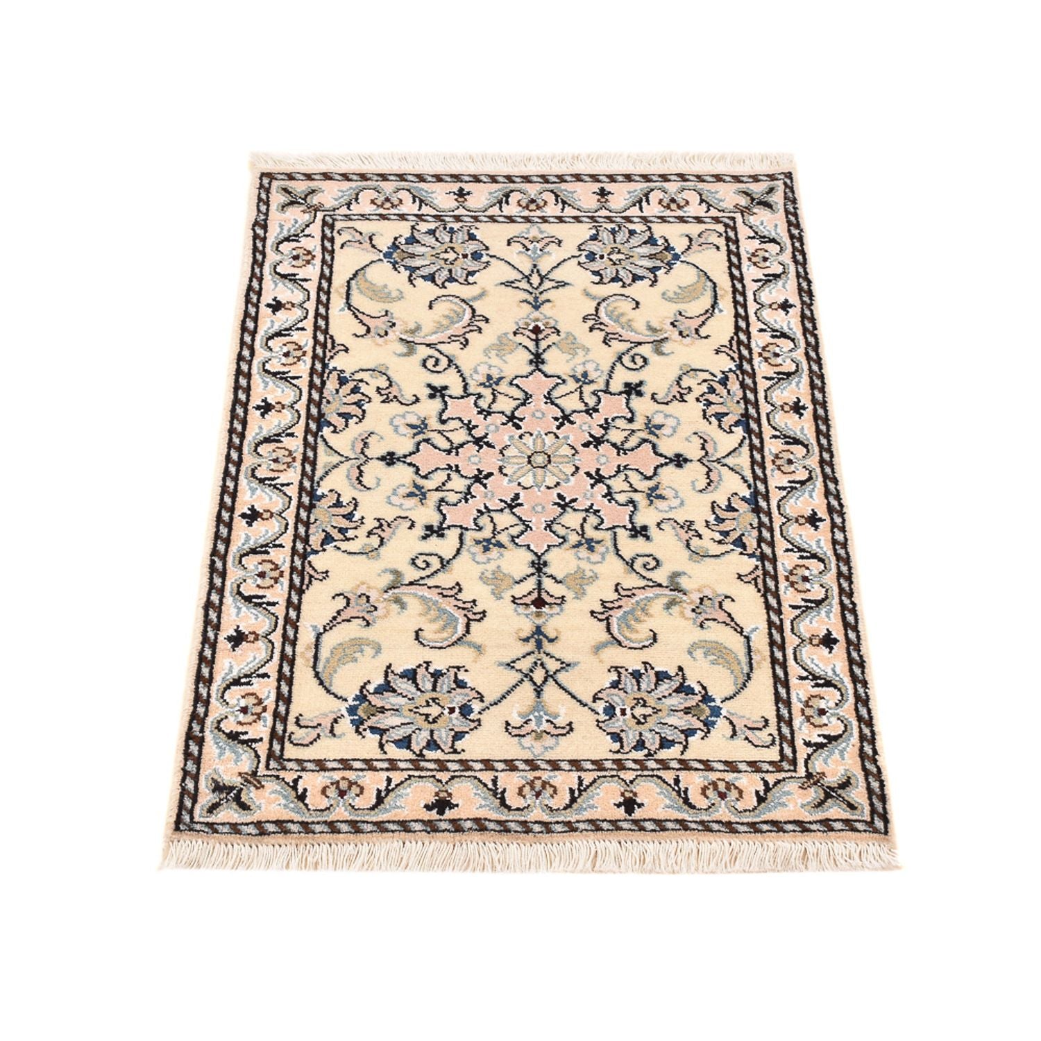 Persisk tæppe - Nain - 87 x 57 cm - beige