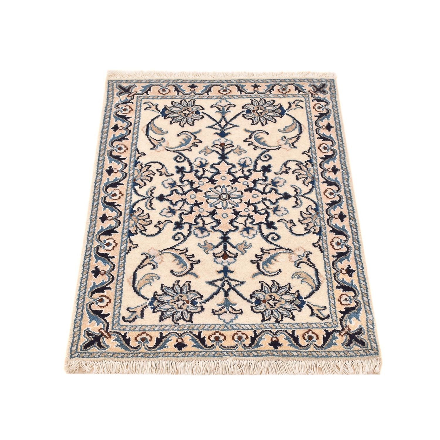Persisk tæppe - Nain - 87 x 57 cm - beige