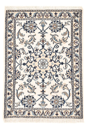 Persisk tæppe - Nain - 87 x 60 cm - creme