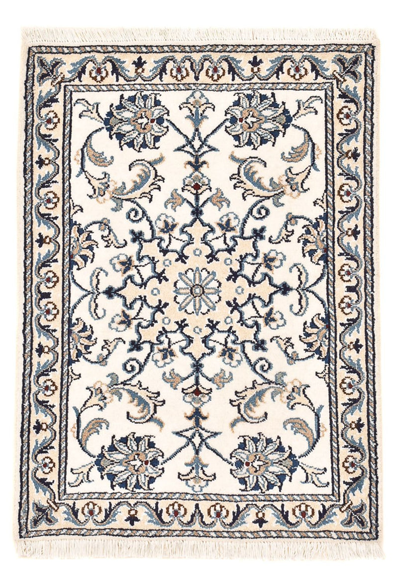 Persisk tæppe - Nain - 87 x 60 cm - creme