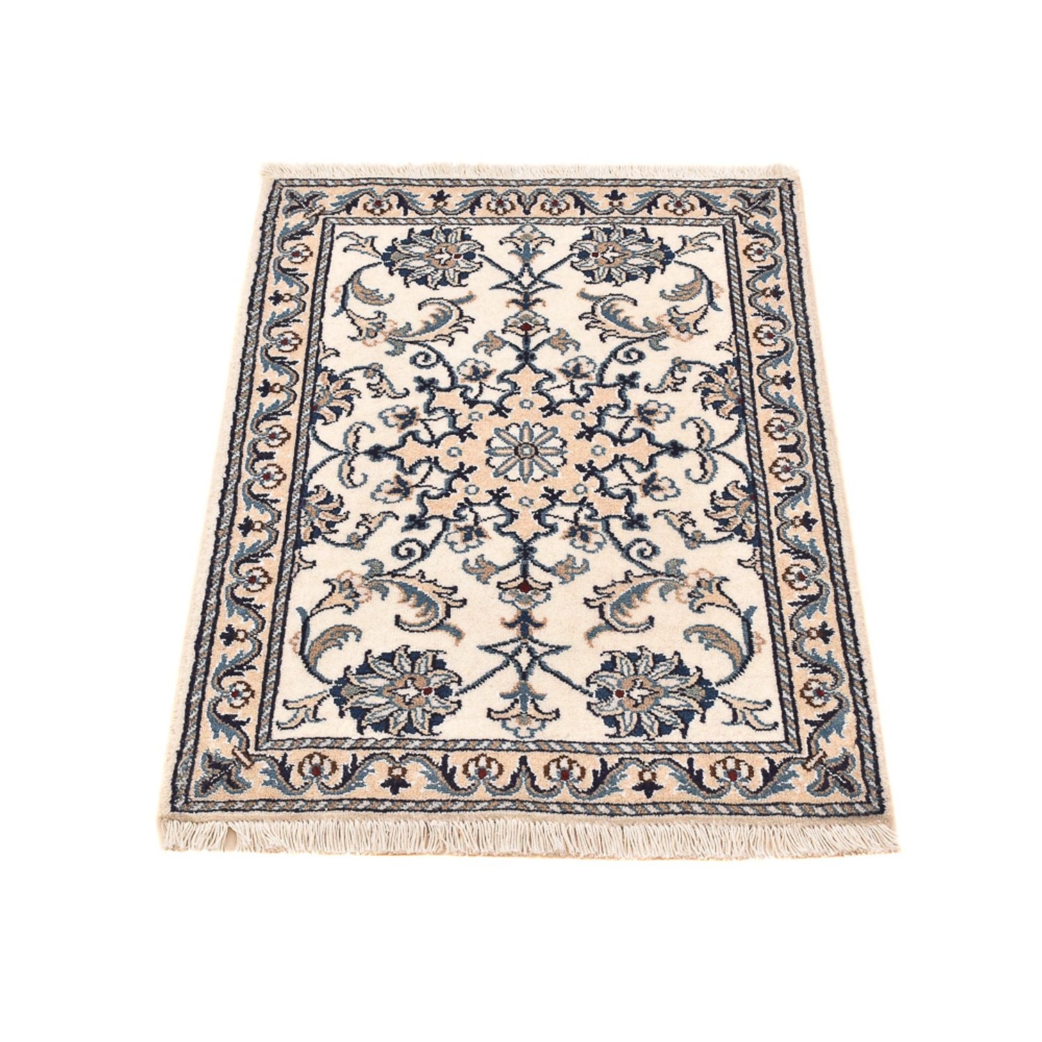 Persisk tæppe - Nain - 87 x 60 cm - creme