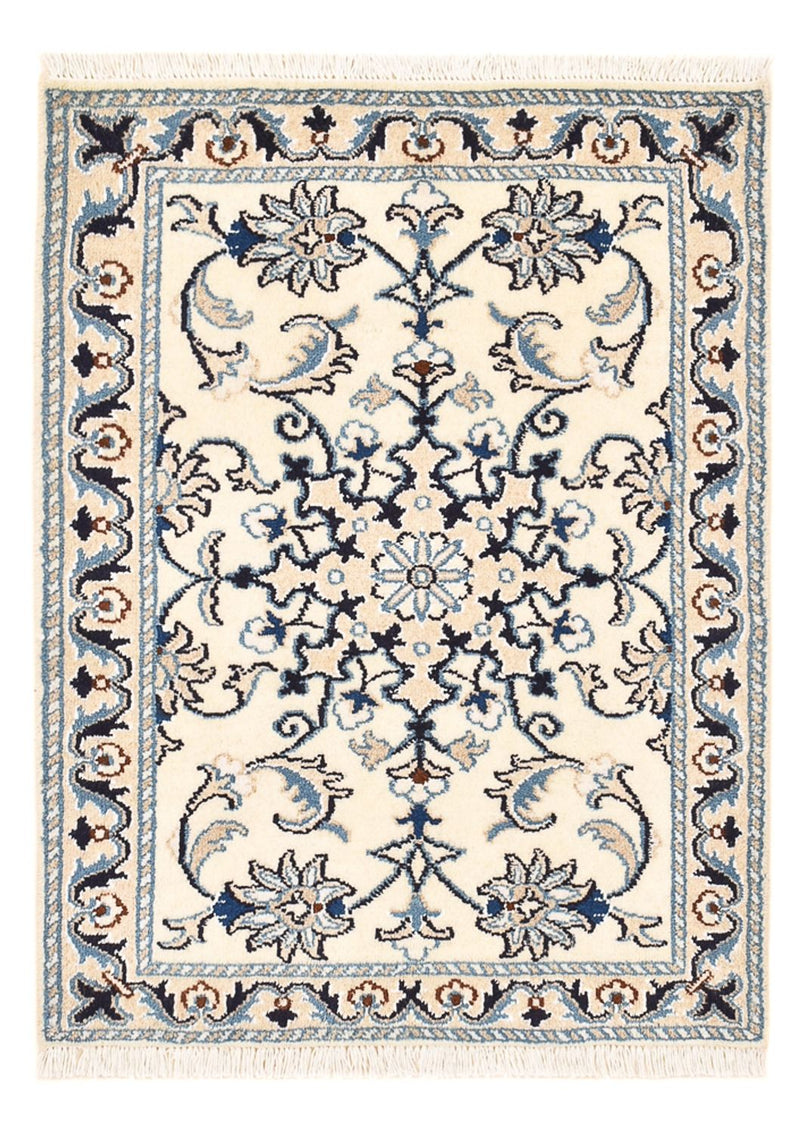 Persisk tæppe - Nain - 85 x 60 cm - creme