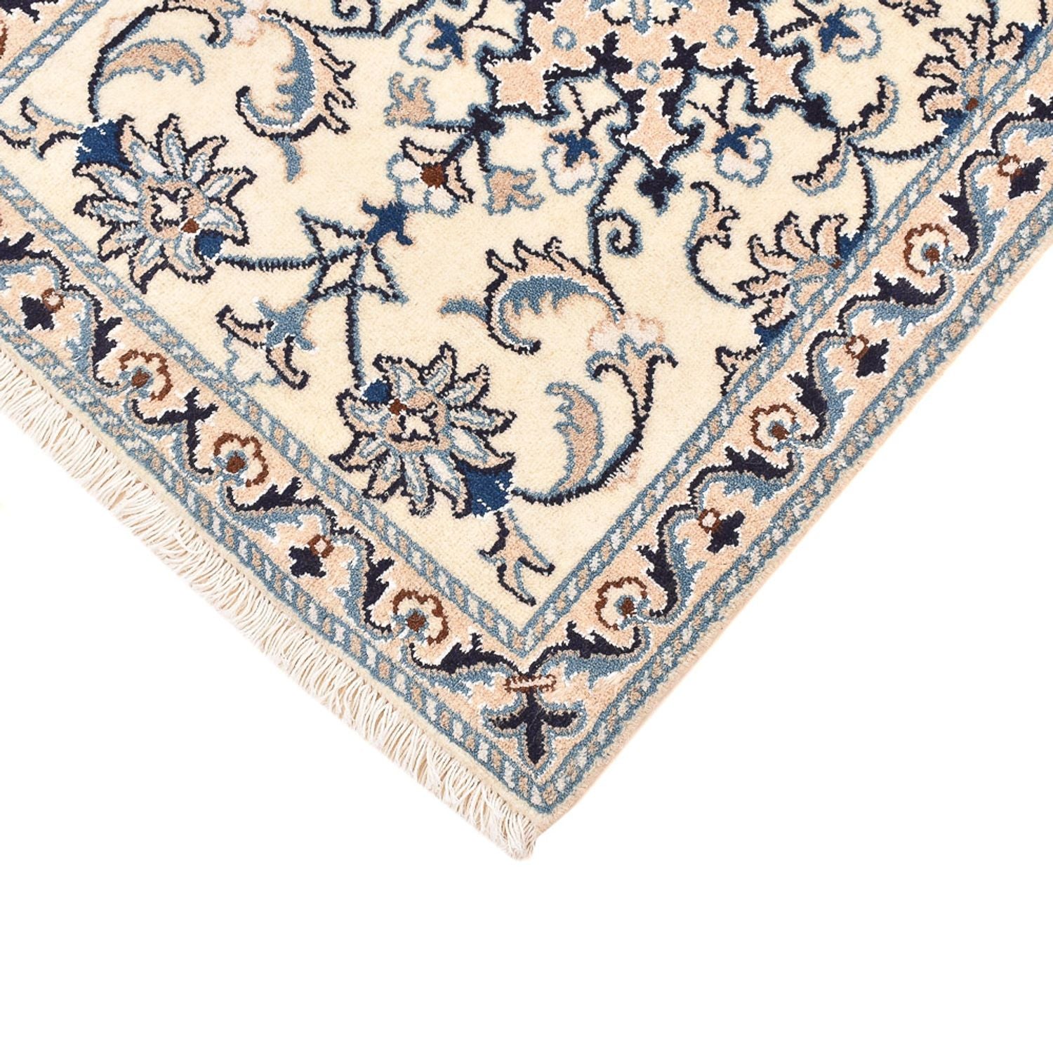 Persisk tæppe - Nain - 85 x 60 cm - creme