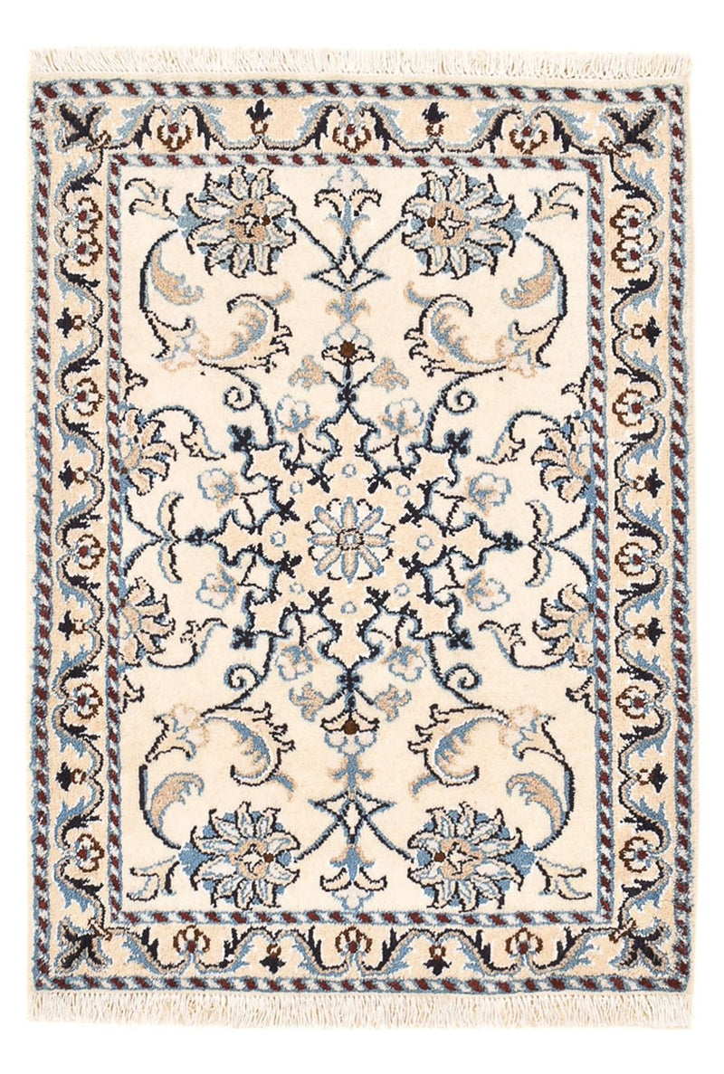 Persisk tæppe - Nain - 85 x 58 cm - creme