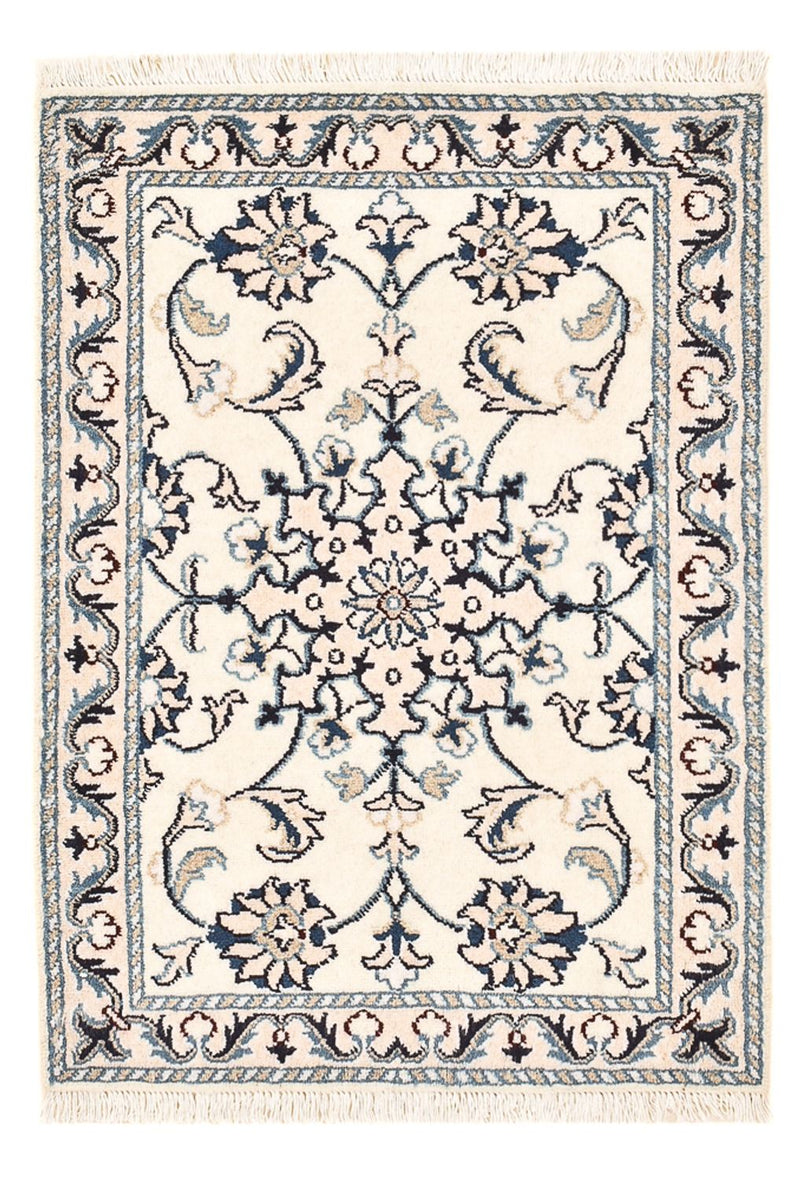 Persisk tæppe - Nain - 84 x 58 cm - creme