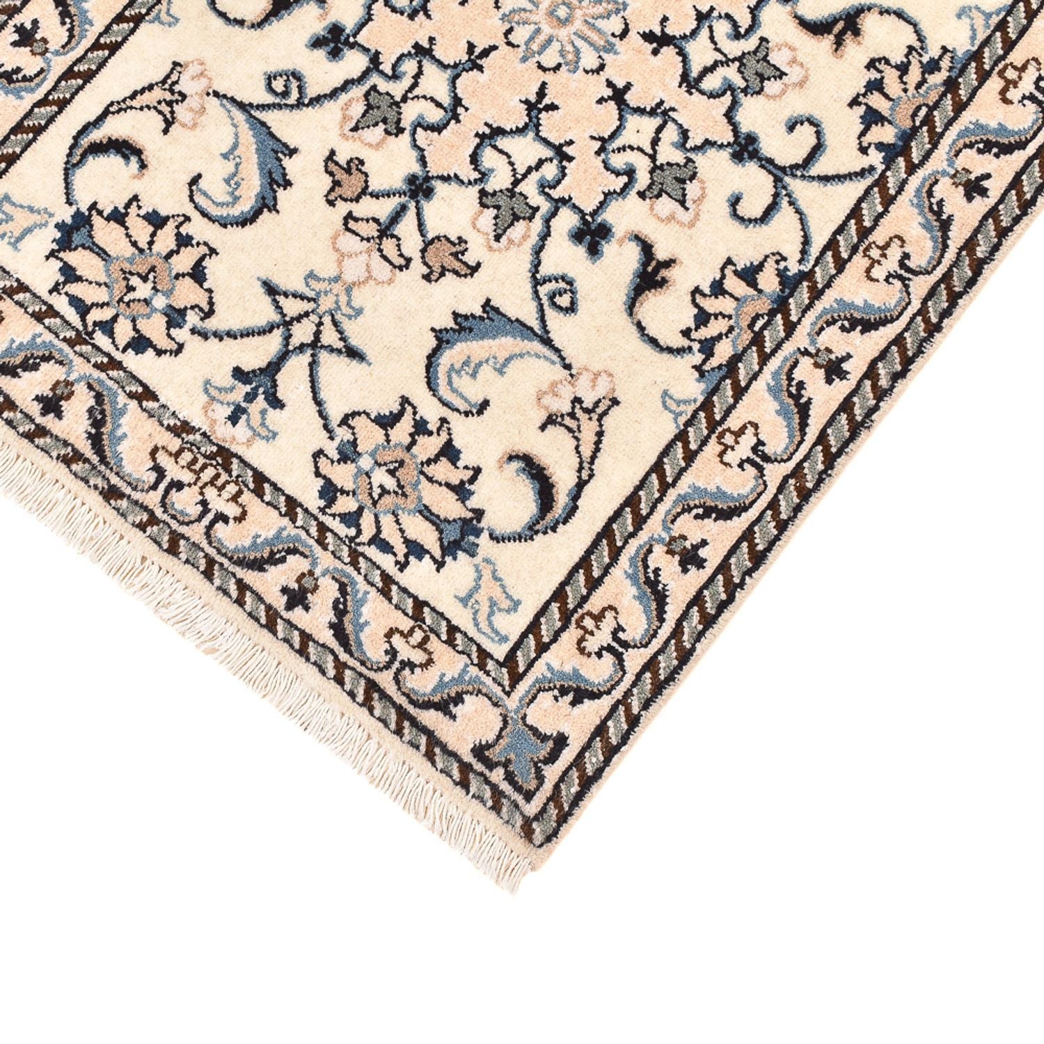 Persisk tæppe - Nain - 83 x 58 cm - creme