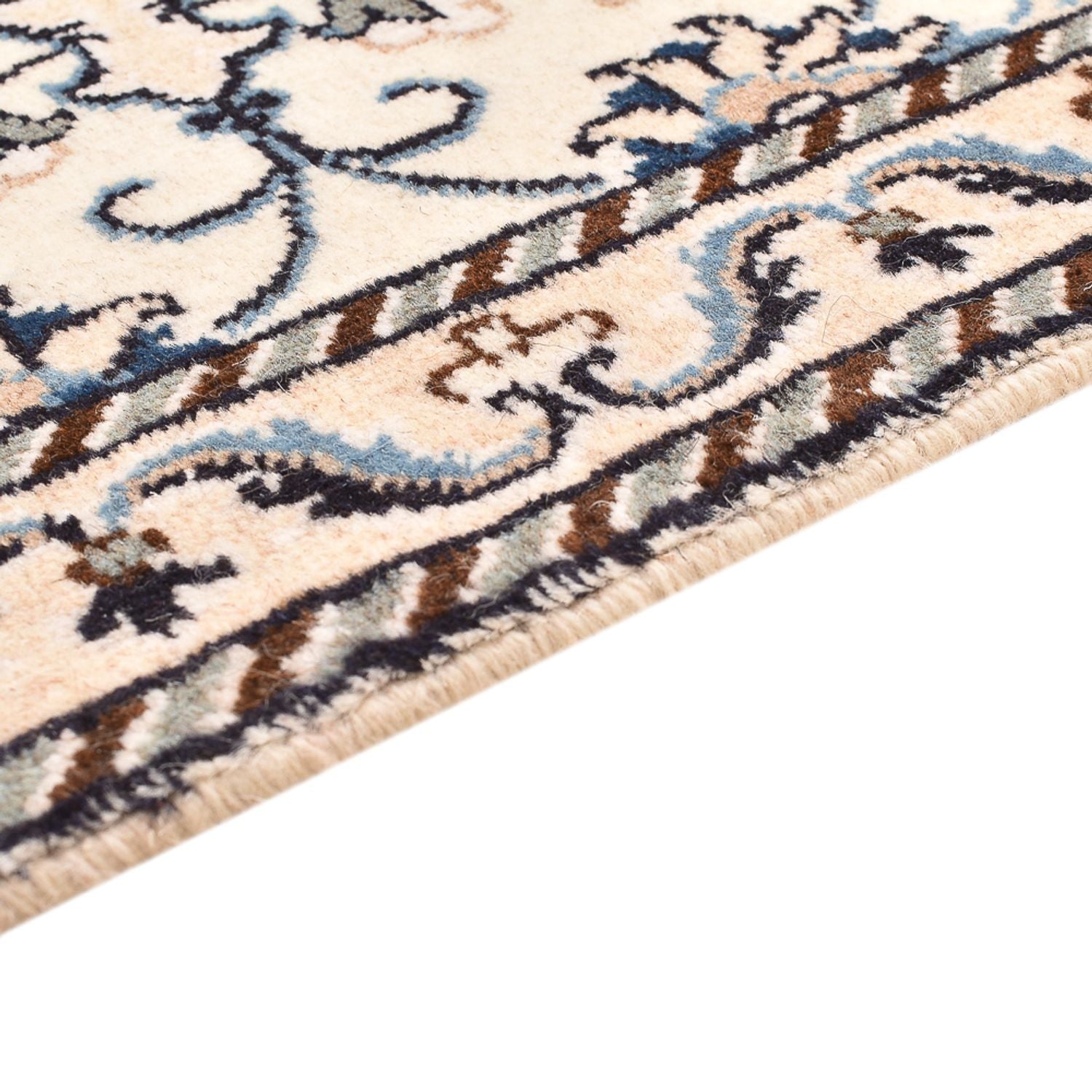 Persisk tæppe - Nain - 83 x 58 cm - creme