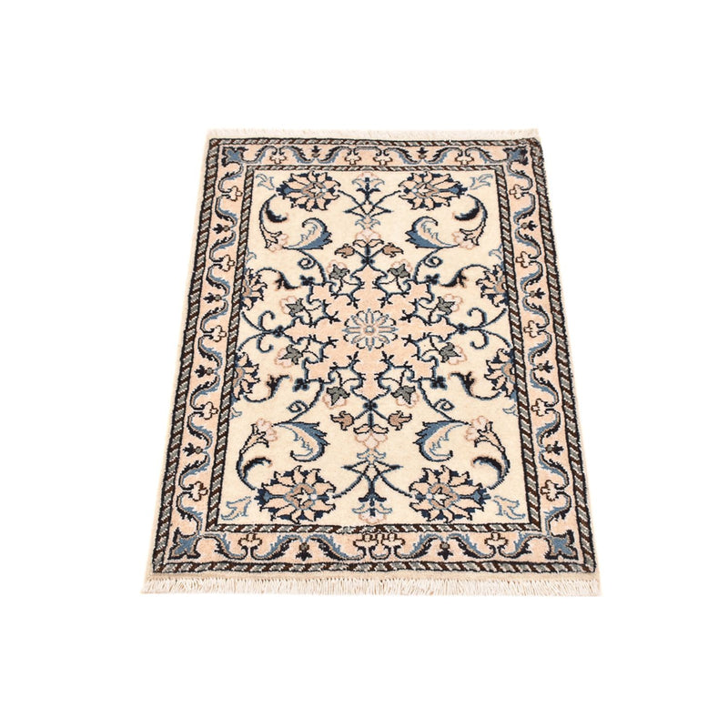 Persisk tæppe - Nain - 83 x 58 cm - creme