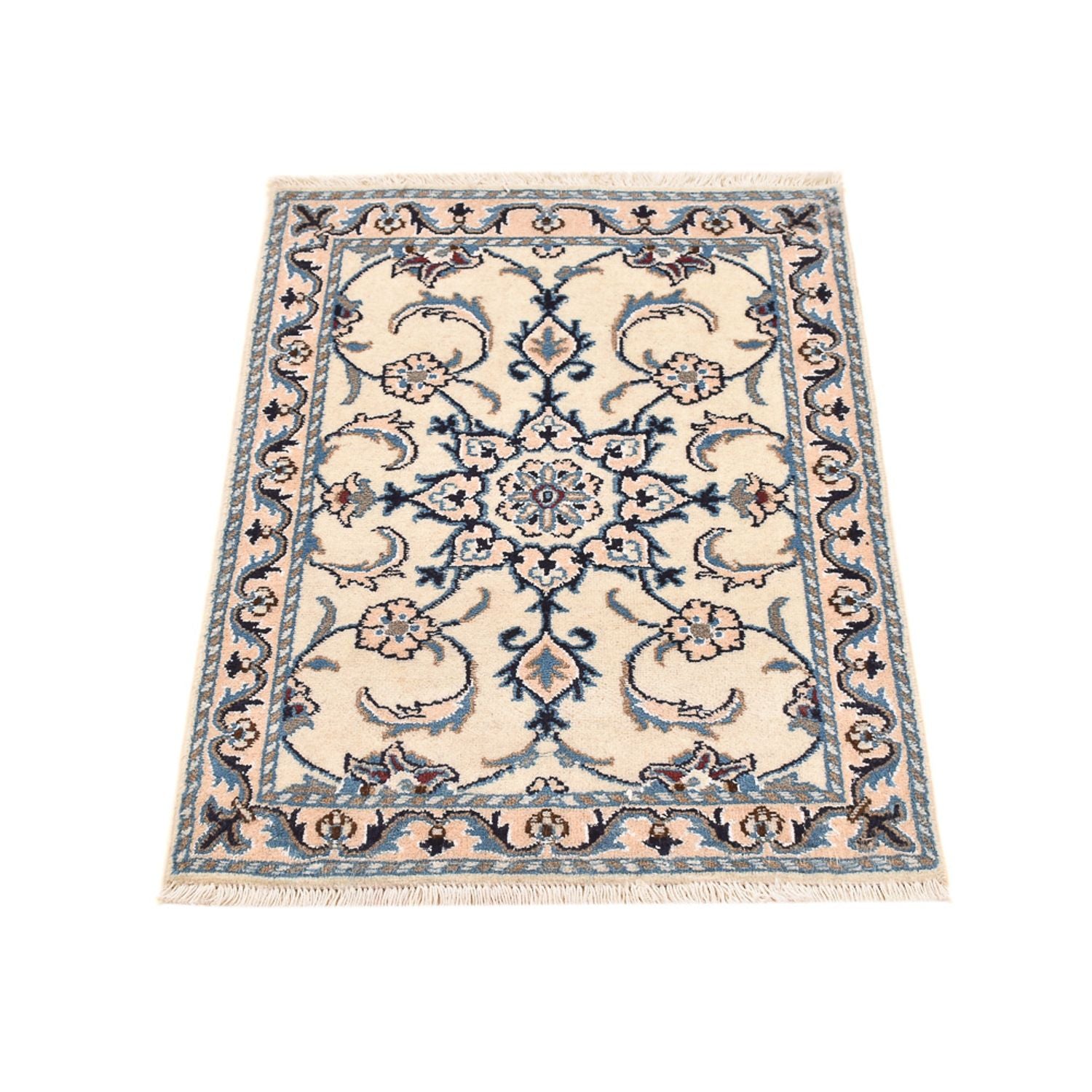 Persisk tæppe - Nain - 83 x 60 cm - creme