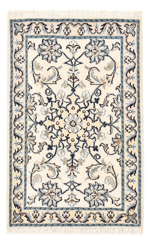 Persisk tæppe - Nain - 92 x 56 cm - creme