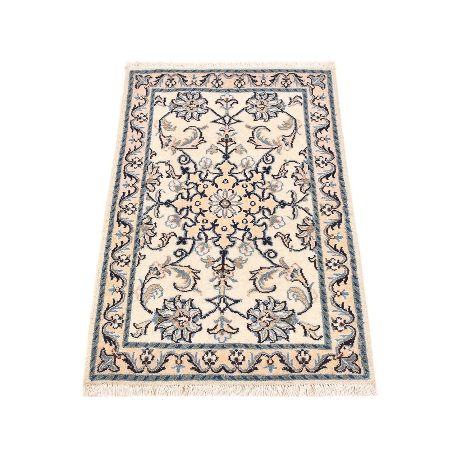 Persisk tæppe - Nain - 92 x 56 cm - creme