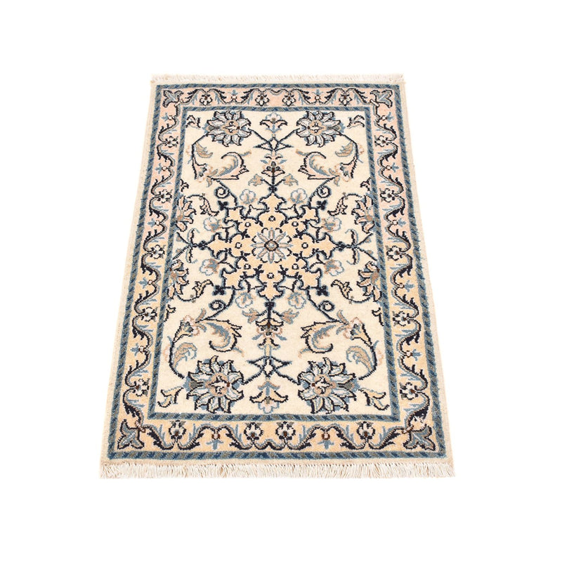Persisk tæppe - Nain - 92 x 56 cm - creme