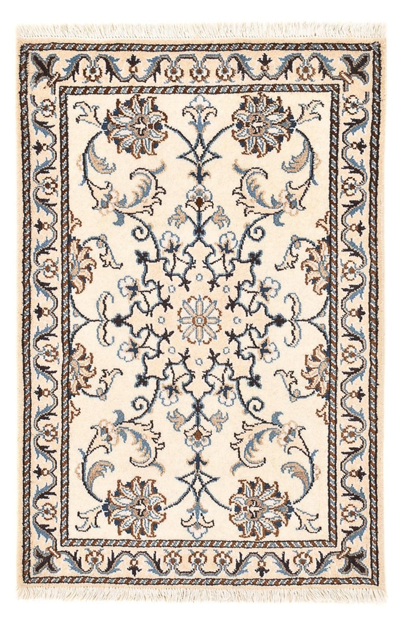 Persisk tæppe - Nain - 96 x 60 cm - creme
