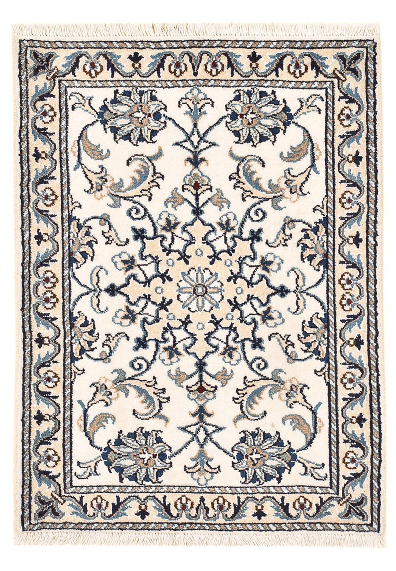 Persisk tæppe - Nain - 86 x 60 cm - creme