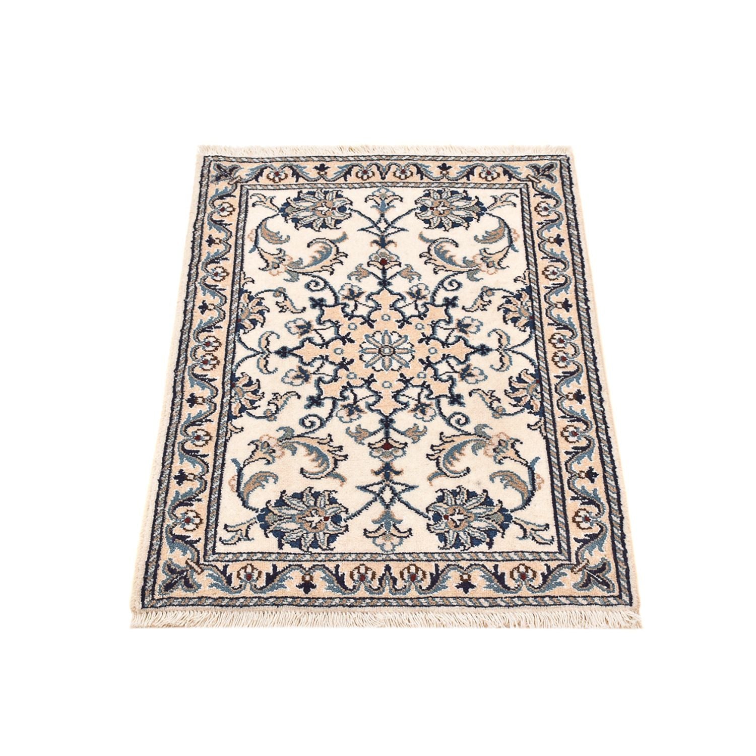 Persisk tæppe - Nain - 86 x 60 cm - creme