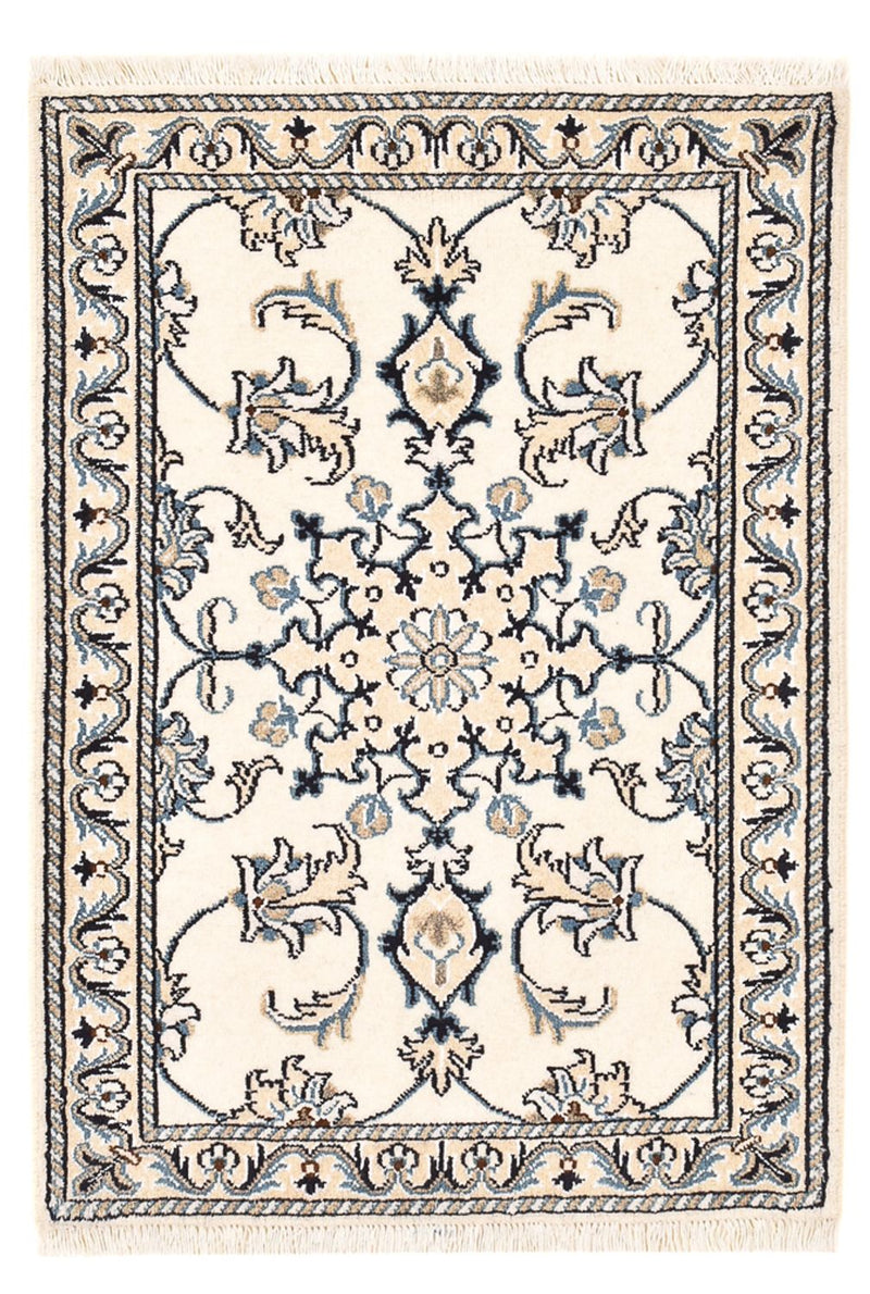 Persisk tæppe - Nain - 90 x 60 cm - creme