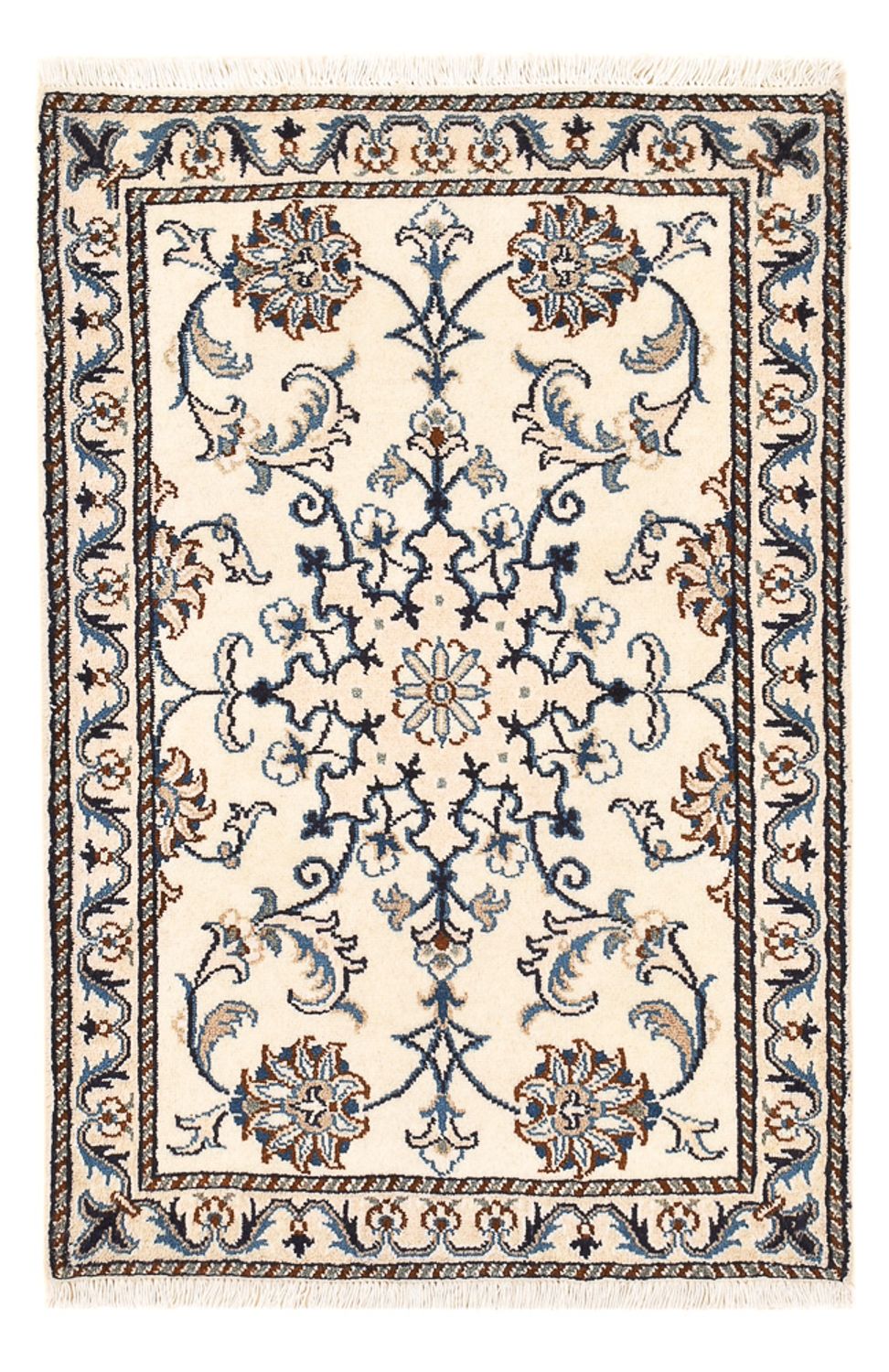 Persisk tæppe - Nain - 95 x 60 cm - beige