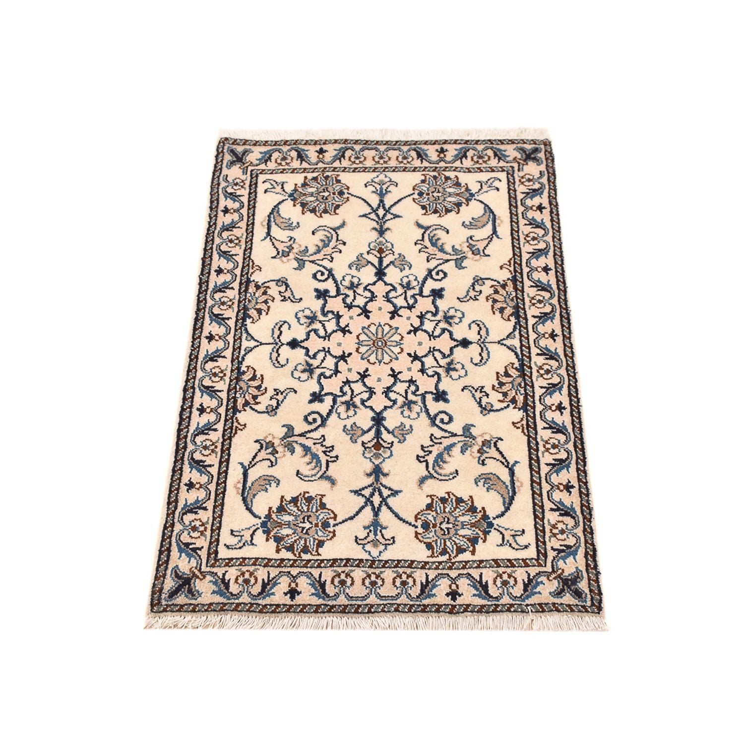 Persisk tæppe - Nain - 95 x 60 cm - beige