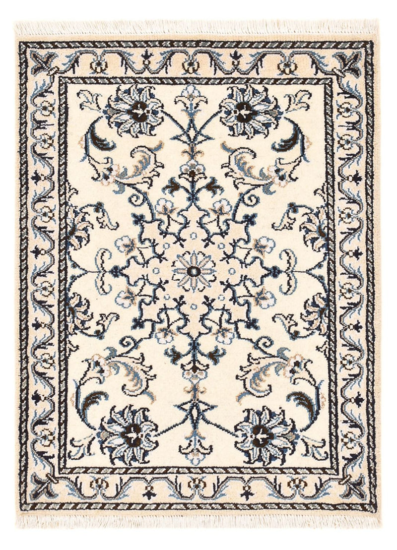 Persisk tæppe - Nain - 86 x 59 cm - creme