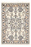 Persisk tæppe - Nain - 88 x 58 cm - creme