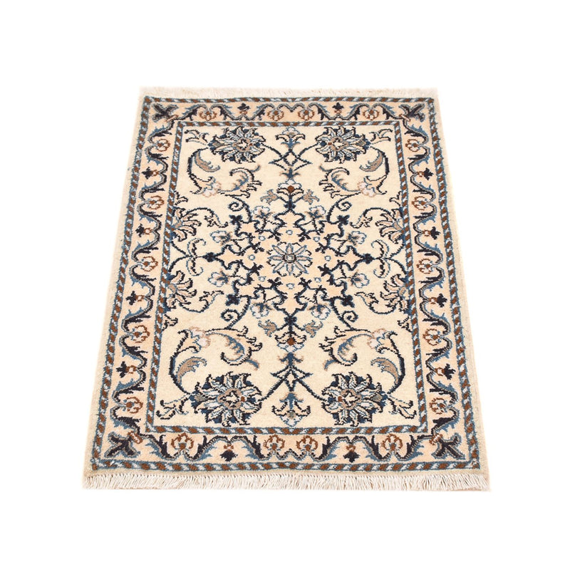 Persisk tæppe - Nain - 88 x 58 cm - creme