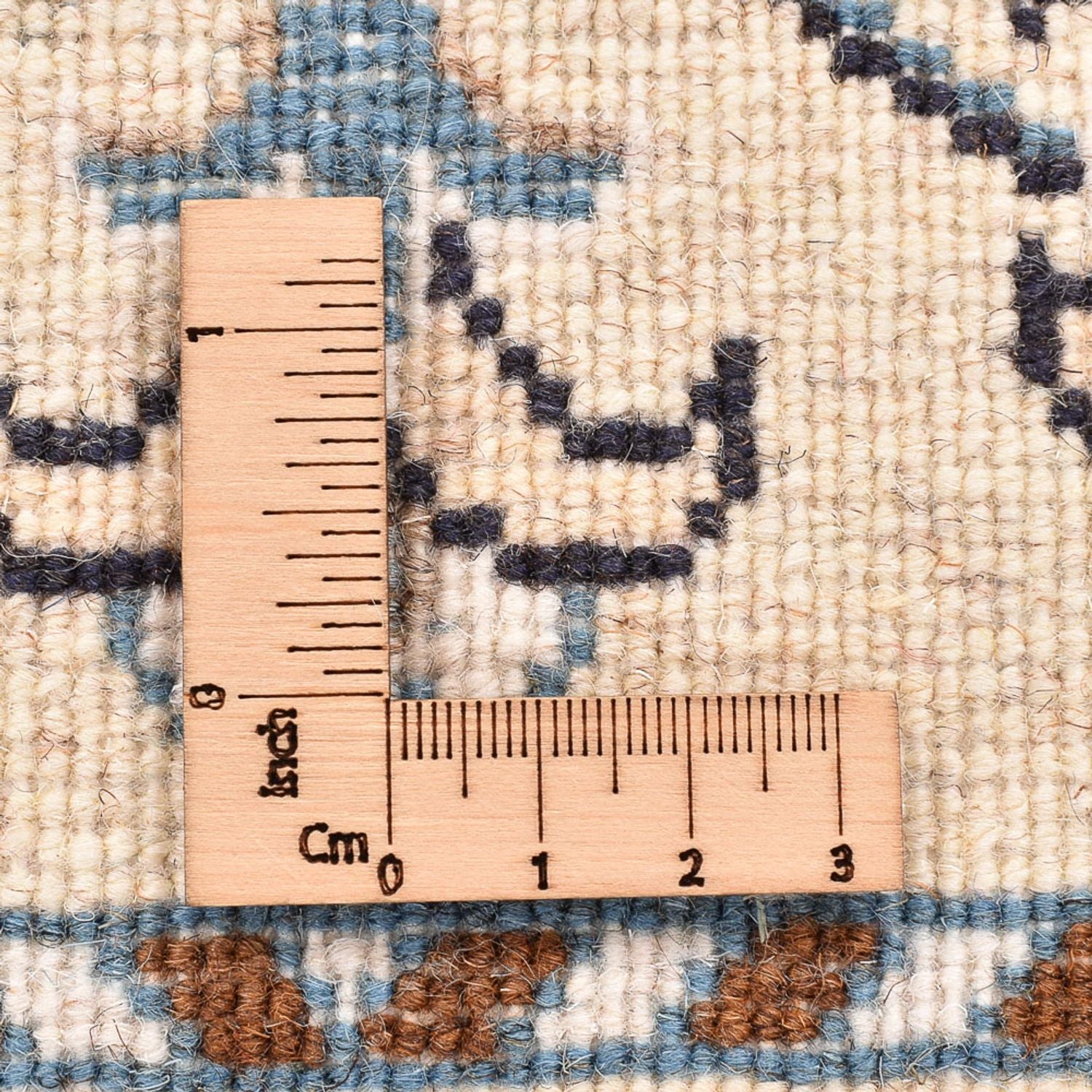 Persisk tæppe - Nain - 88 x 58 cm - creme