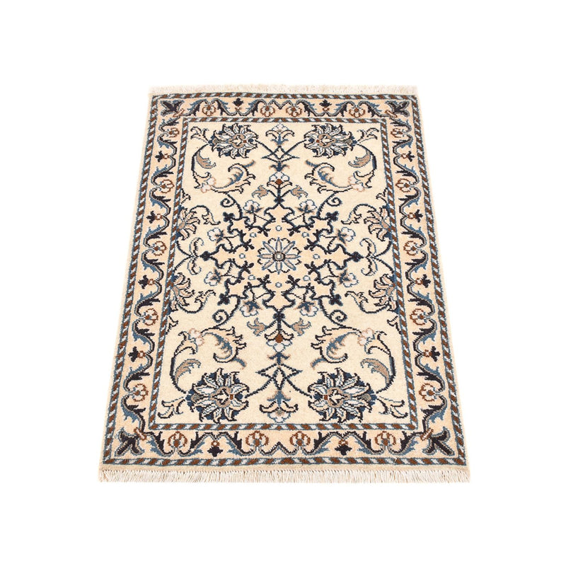 Persisk tæppe - Nain - 87 x 58 cm - creme