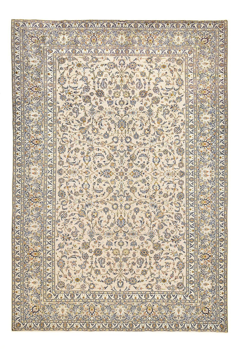 Persisk tæppe - Keshan - 417 x 286 cm - sand