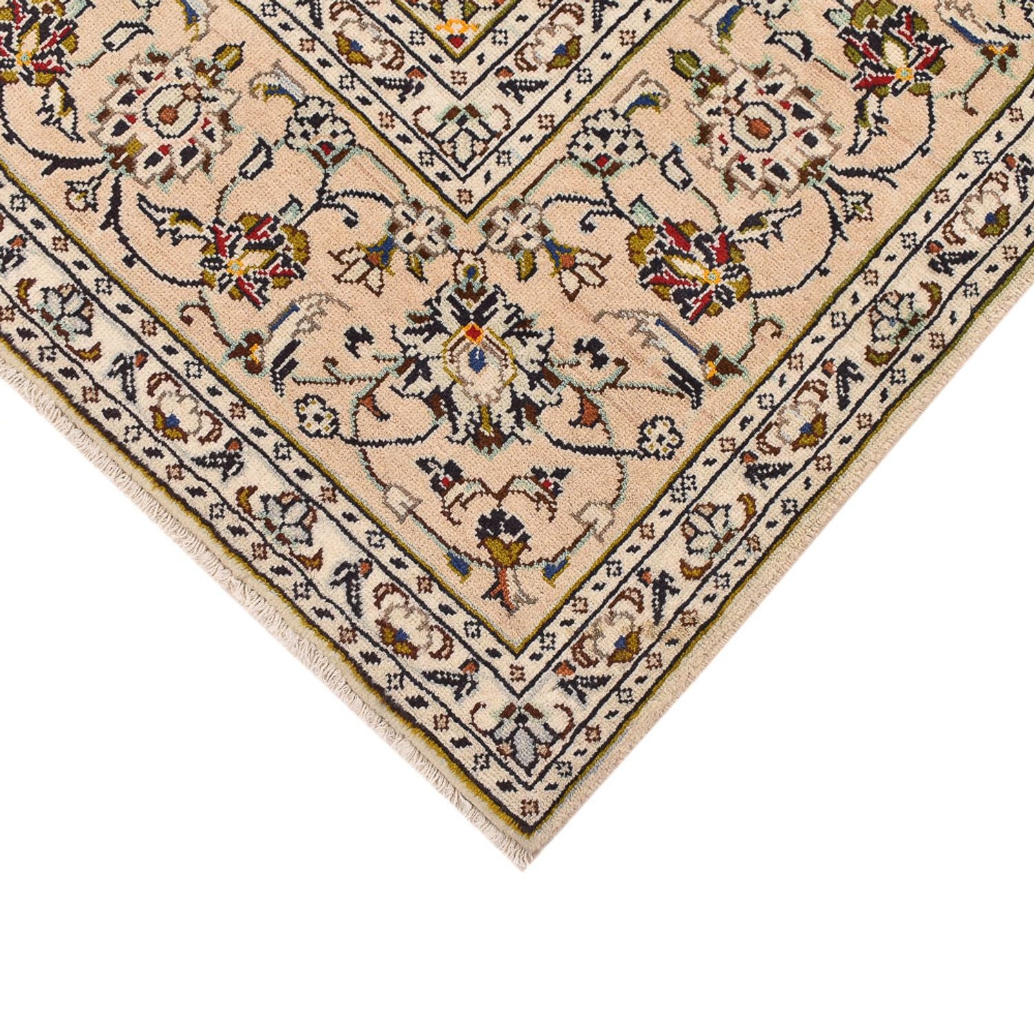 Persisk tæppe - Keshan - 290 x 197 cm - mørk beige
