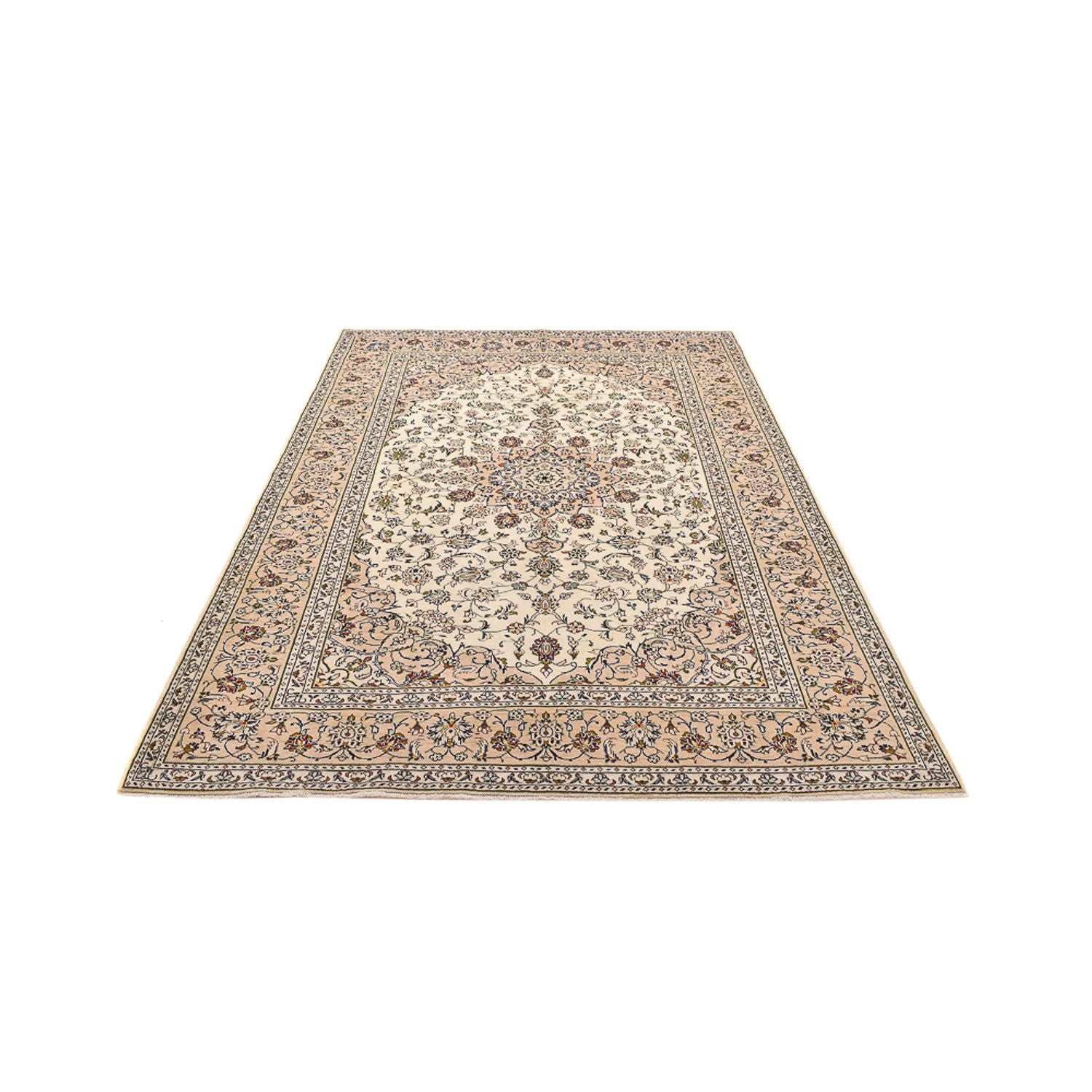 Persisk tæppe - Keshan - 290 x 197 cm - mørk beige
