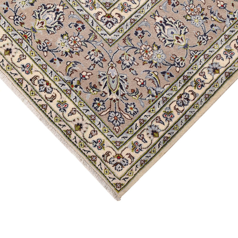 Persisk tæppe - Keshan - 355 x 245 cm - mørk beige